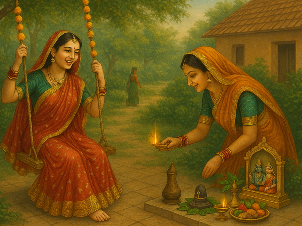 🌿 Kajari Teej 2025 – तिथि, पूजा विधि, मुहूर्त और महत्व