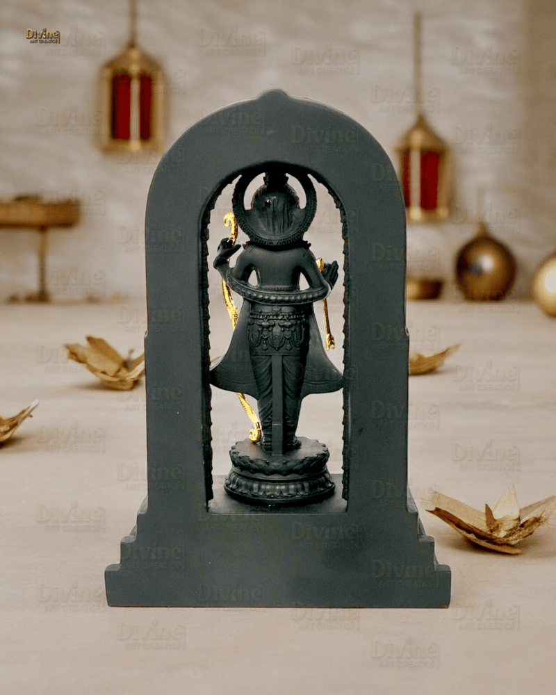 Shree Ram Lala Idol - Black Finish Murti Inspired by Ayodhya Ram Mandir