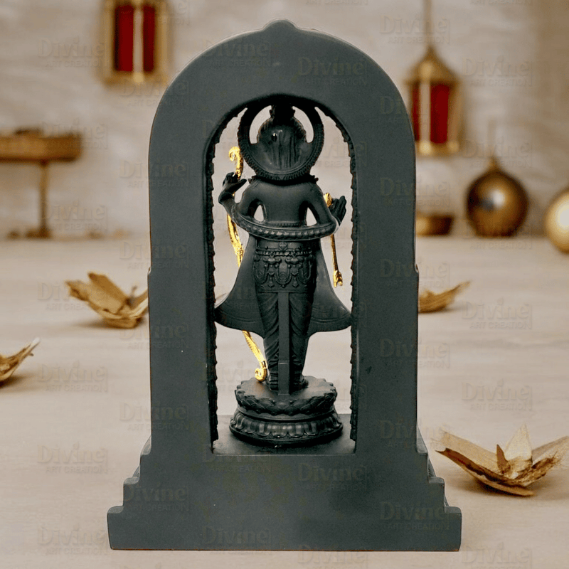 Shree Ram Lala Idol - Black Finish Murti Inspired by Ayodhya Ram Mandir