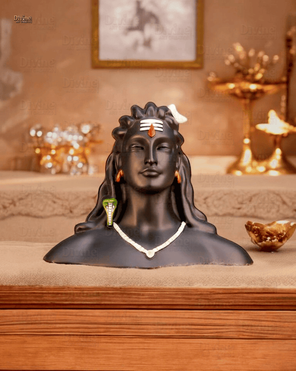 Adiyogi – Shiva Idol Matte Black Finish
