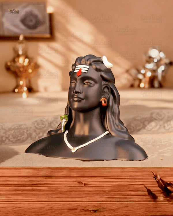 Adiyogi – Shiva Idol Matte Black Finish