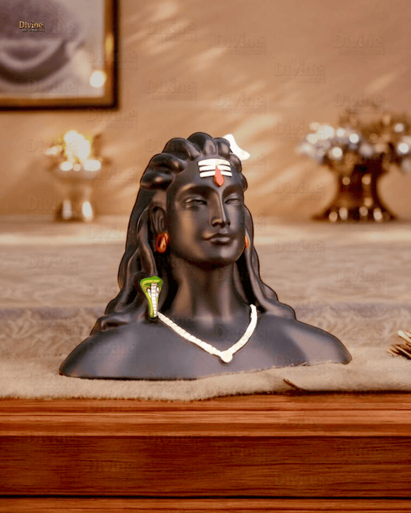 Adiyogi – Shiva Idol Matte Black Finish
