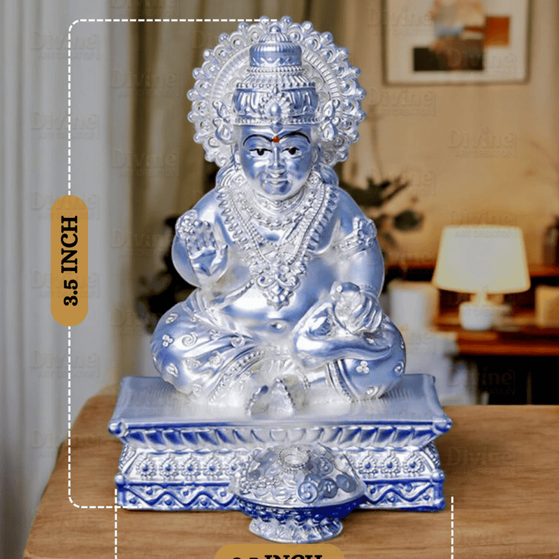 Kuber Ji Idol | Statue of Lord of Wealth | 3.5 Inch