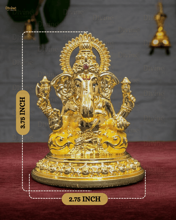 Gold Plated Maa Laxmi Idol – 3.75 Inches
