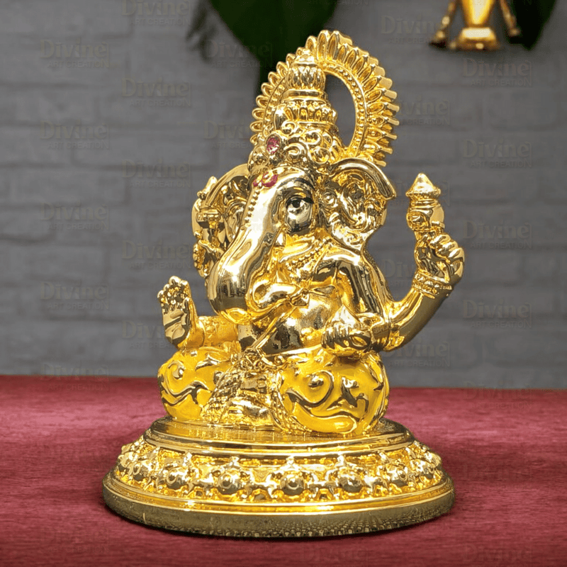 Gold Plated Maa Laxmi Idol – 3.75 Inches