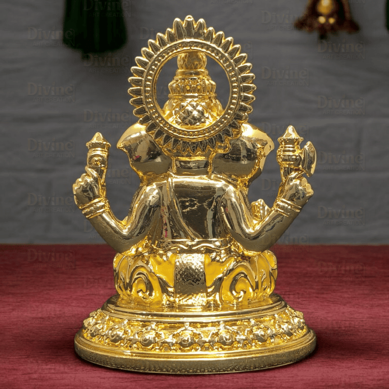 Gold Plated Maa Laxmi & Ganesh Ji Set – 3.75 Inches