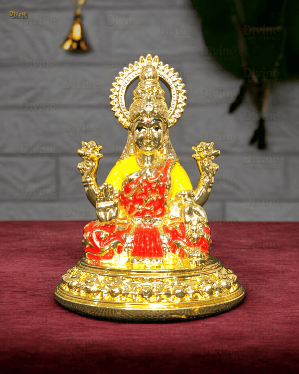 Gold Plated Maa Laxmi & Ganesh Ji Set – 3.75 Inches