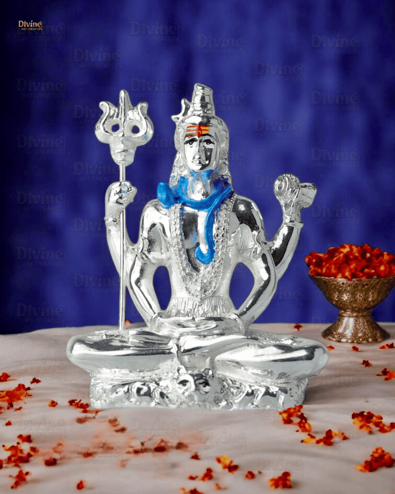 Silver Plated Shiva- 3 Inches