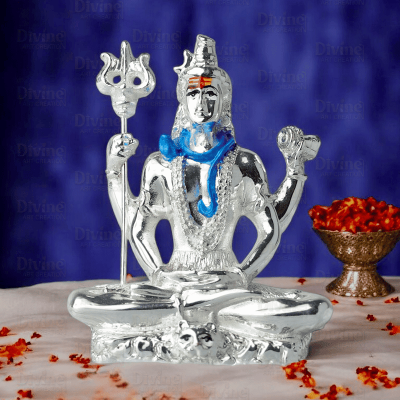 Silver Plated Shiva- 3 Inches