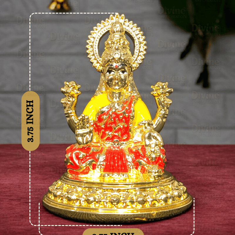 Gold Plated Maa Laxmi & Ganesh Ji Set – 3.75 Inches