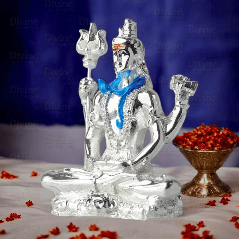 Silver Plated Shiva- 3 Inches