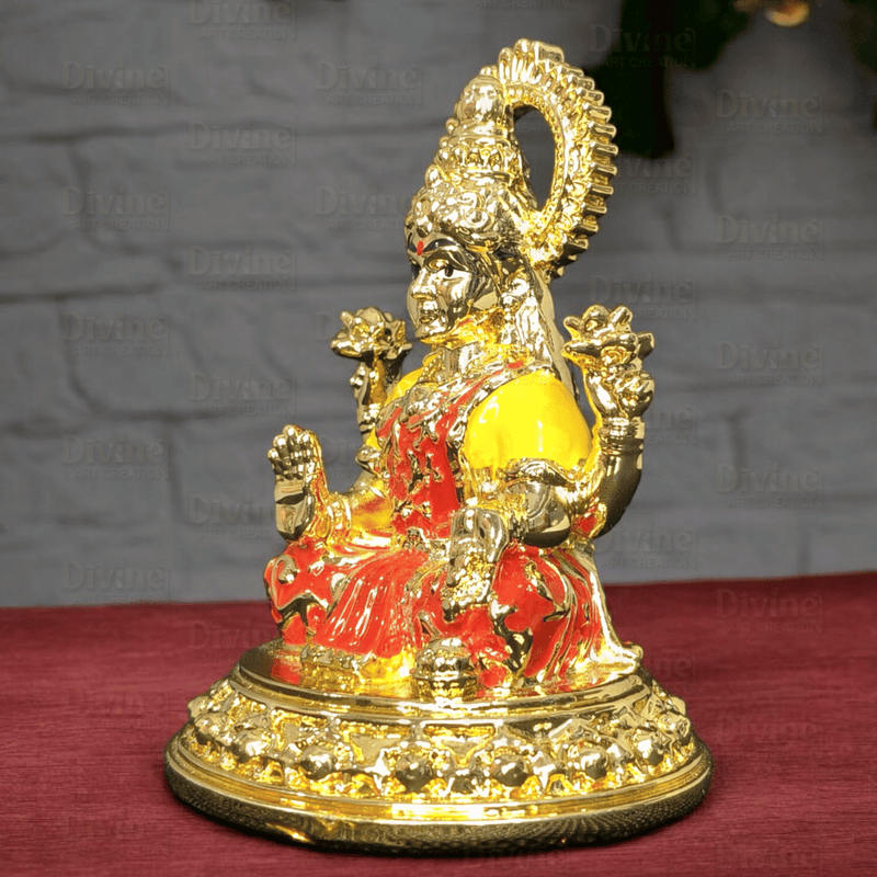 Gold Plated Maa Laxmi & Ganesh Ji Set – 3.75 Inches