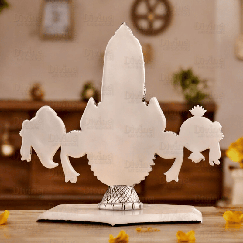 Lord Balaji Face Idol - Silver Plated