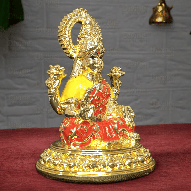 Gold Plated Maa Laxmi & Ganesh Ji Set – 3.75 Inches