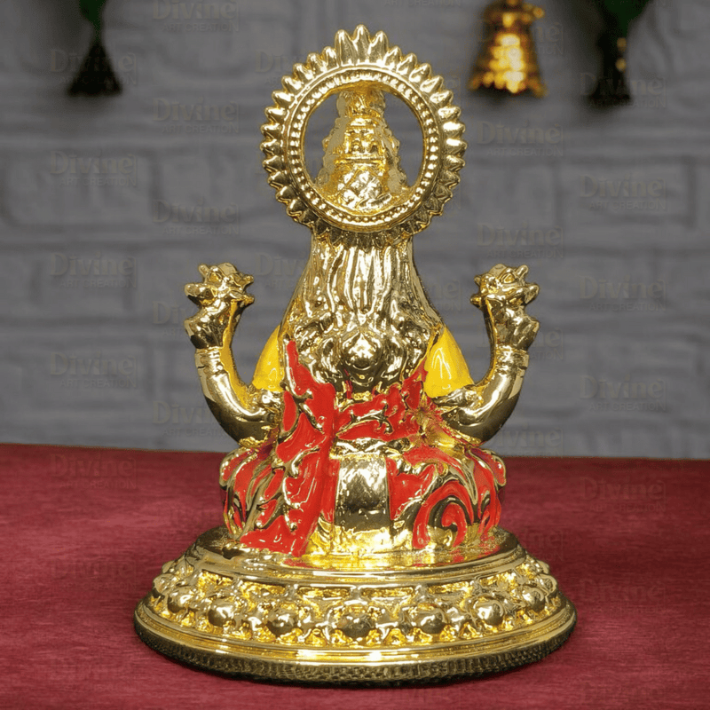 Gold Plated Maa Laxmi & Ganesh Ji Set – 3.75 Inches