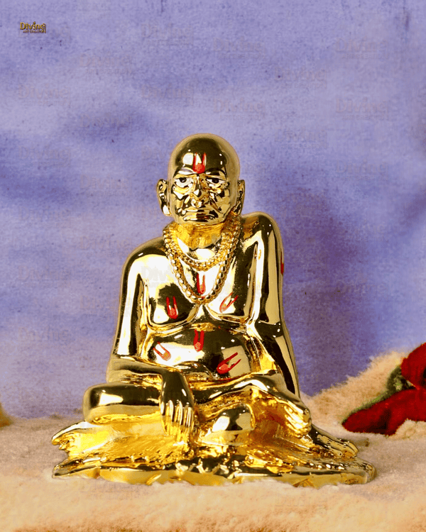 Gold Plated Swami Samarth Idol – 3.75 Inches