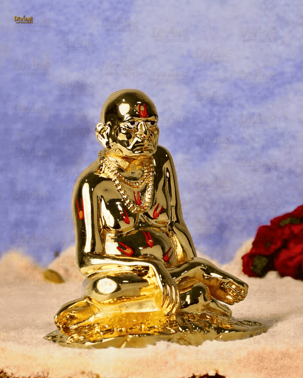 Gold Plated Swami Samarth Idol – 3.75 Inches
