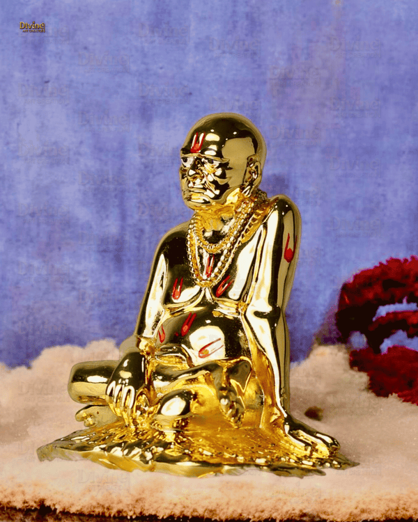 Gold Plated Swami Samarth Idol – 3.75 Inches