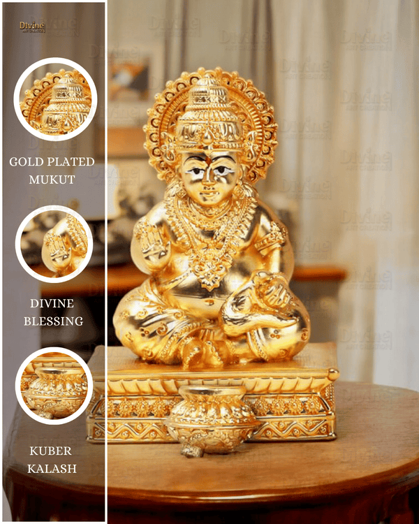 Kuber Ji Idol | Statue of Lord of Wealth | 3.5 Inch